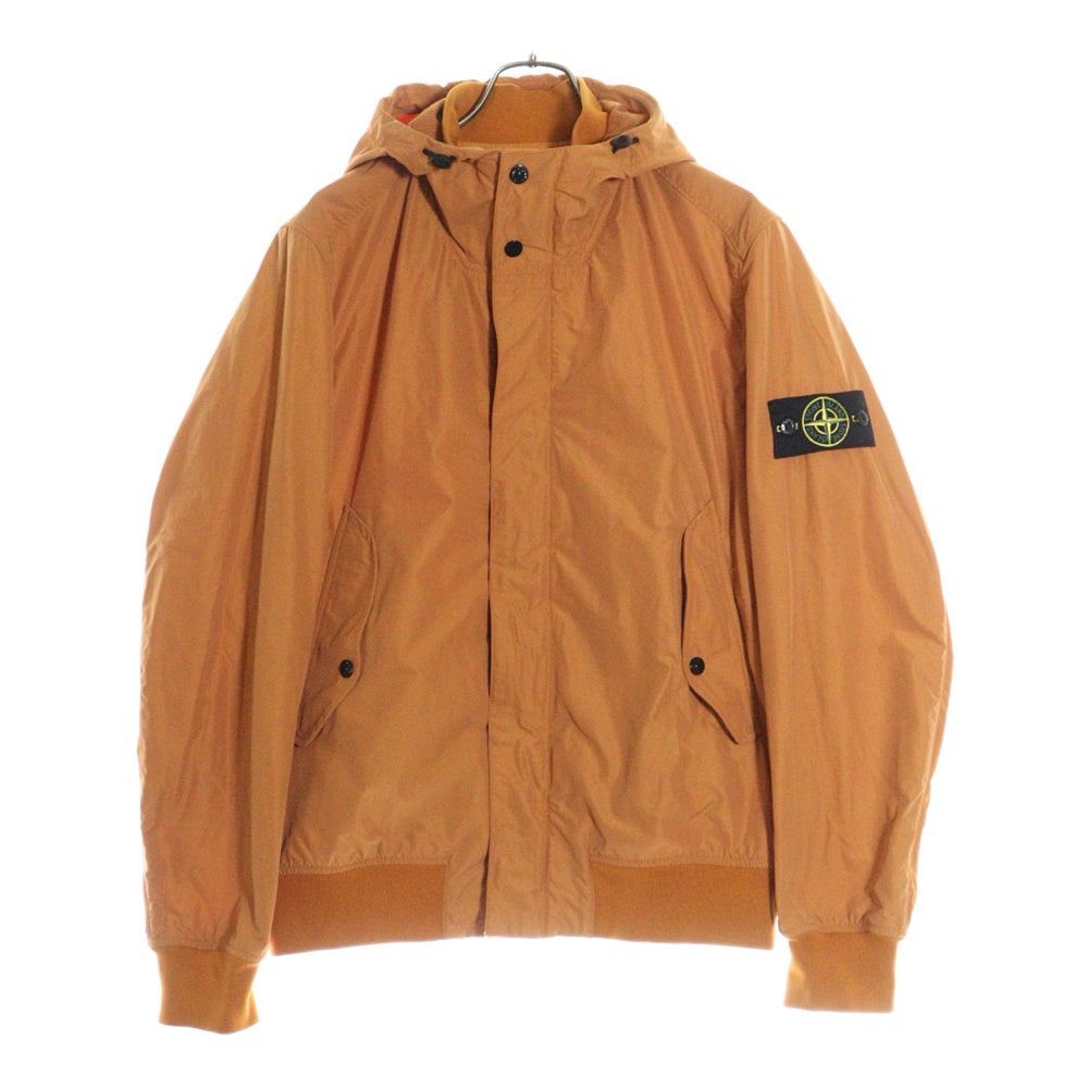 STONE ISLAND(ストーンアイランド) スーピマコットンストレッチ ツイルフーデッドブルゾンジャケット オレンジ