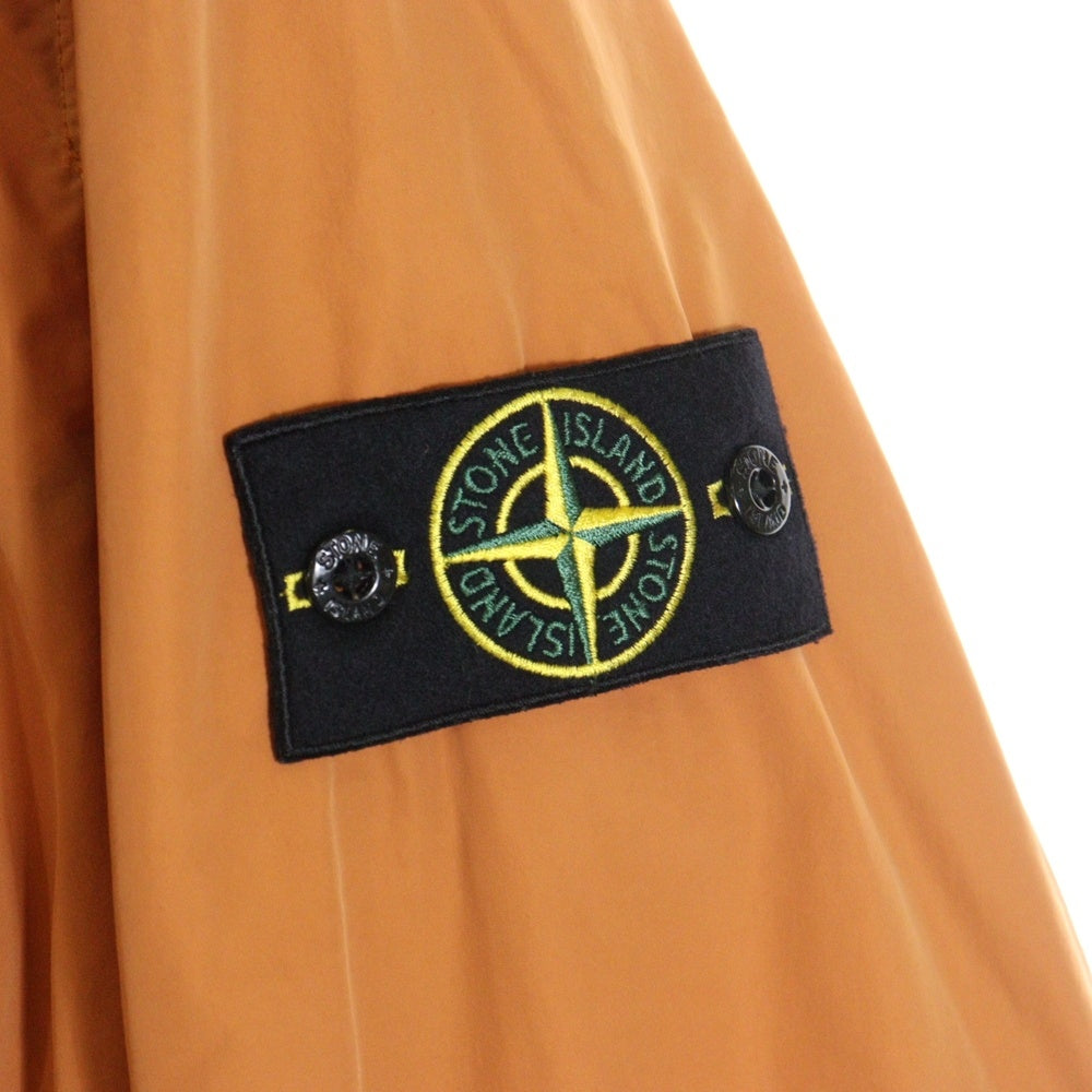 STONE ISLAND(ストーンアイランド) スーピマコットンストレッチ ツイルフーデッドブルゾンジャケット オレンジ