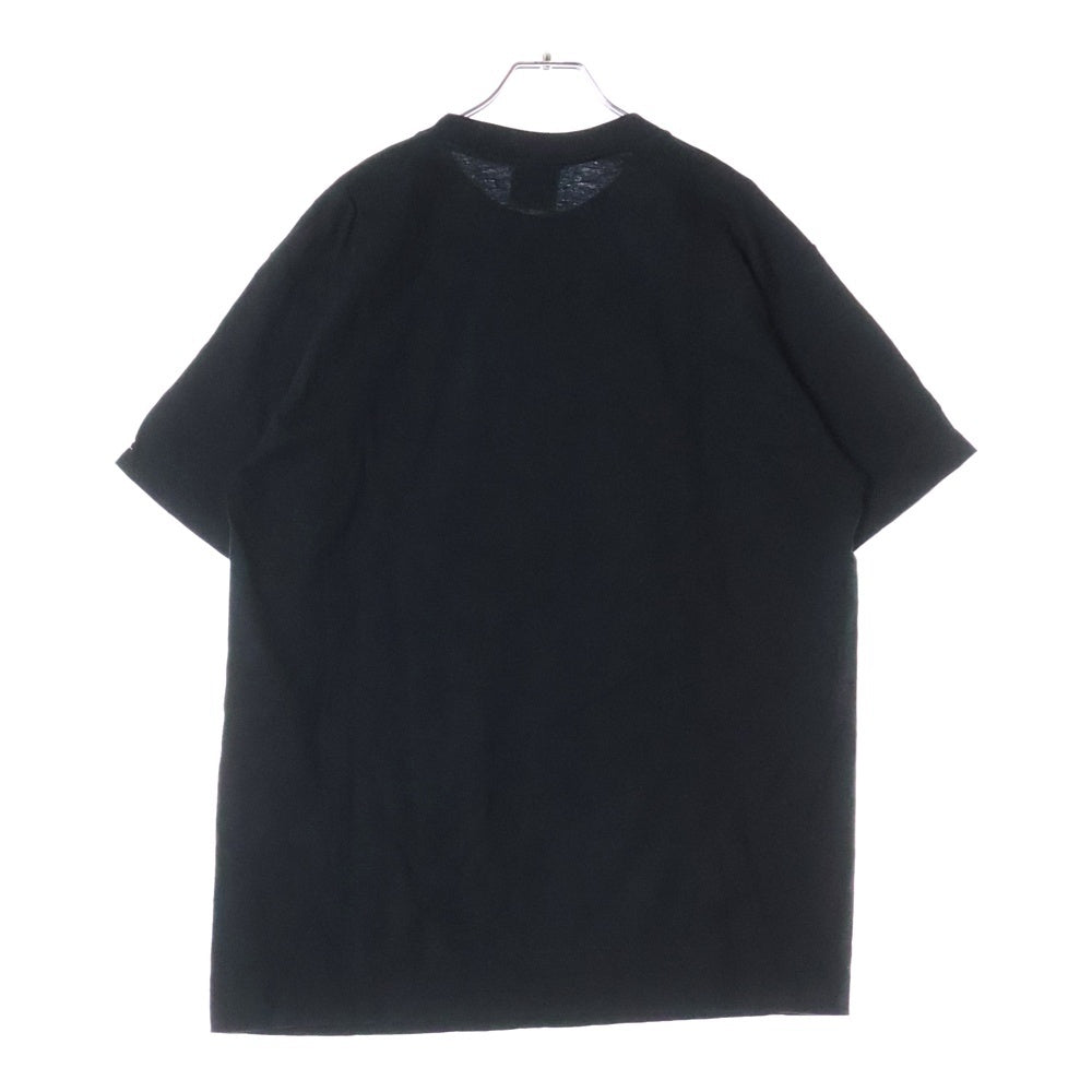 A BATHING APE(アベイシングエイプ) APE カモ柄 フロントプリント クルーネック 半袖Tシャツ ブラック