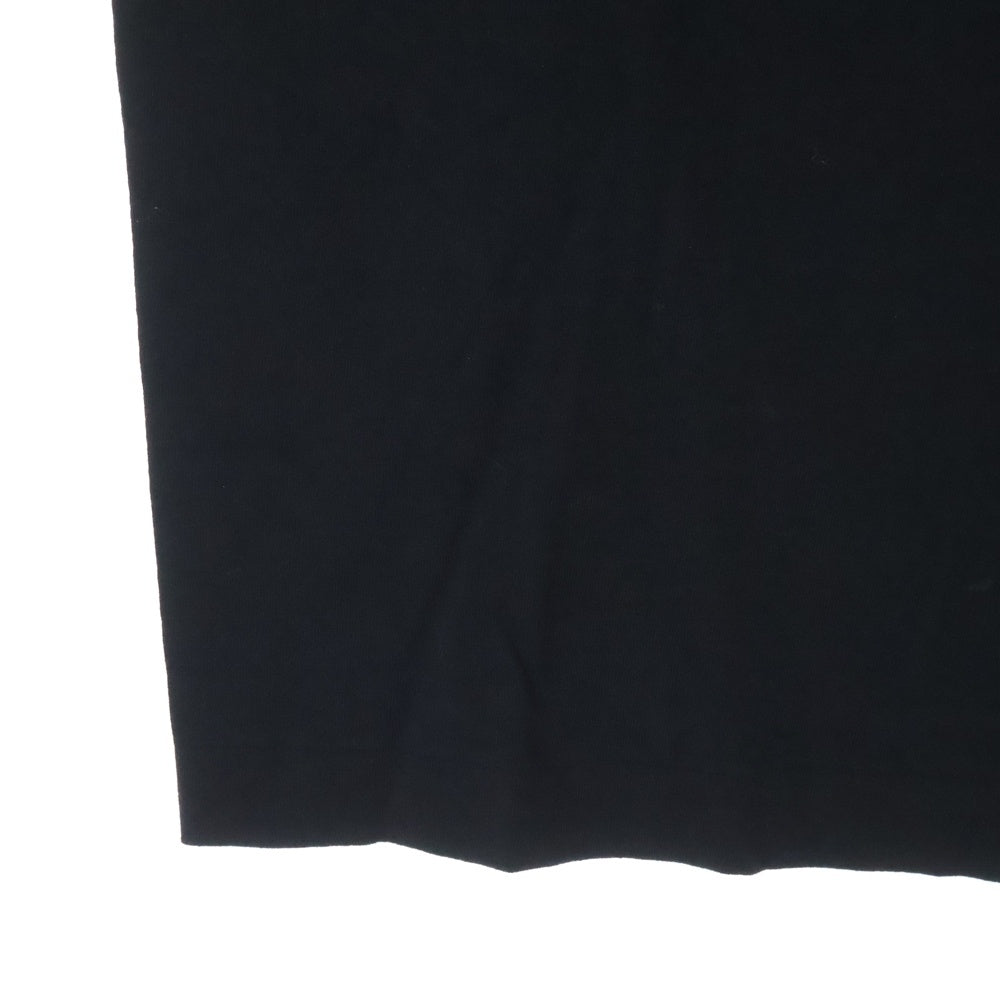 A BATHING APE(アベイシングエイプ) APE カモ柄 フロントプリント クルーネック 半袖Tシャツ ブラック