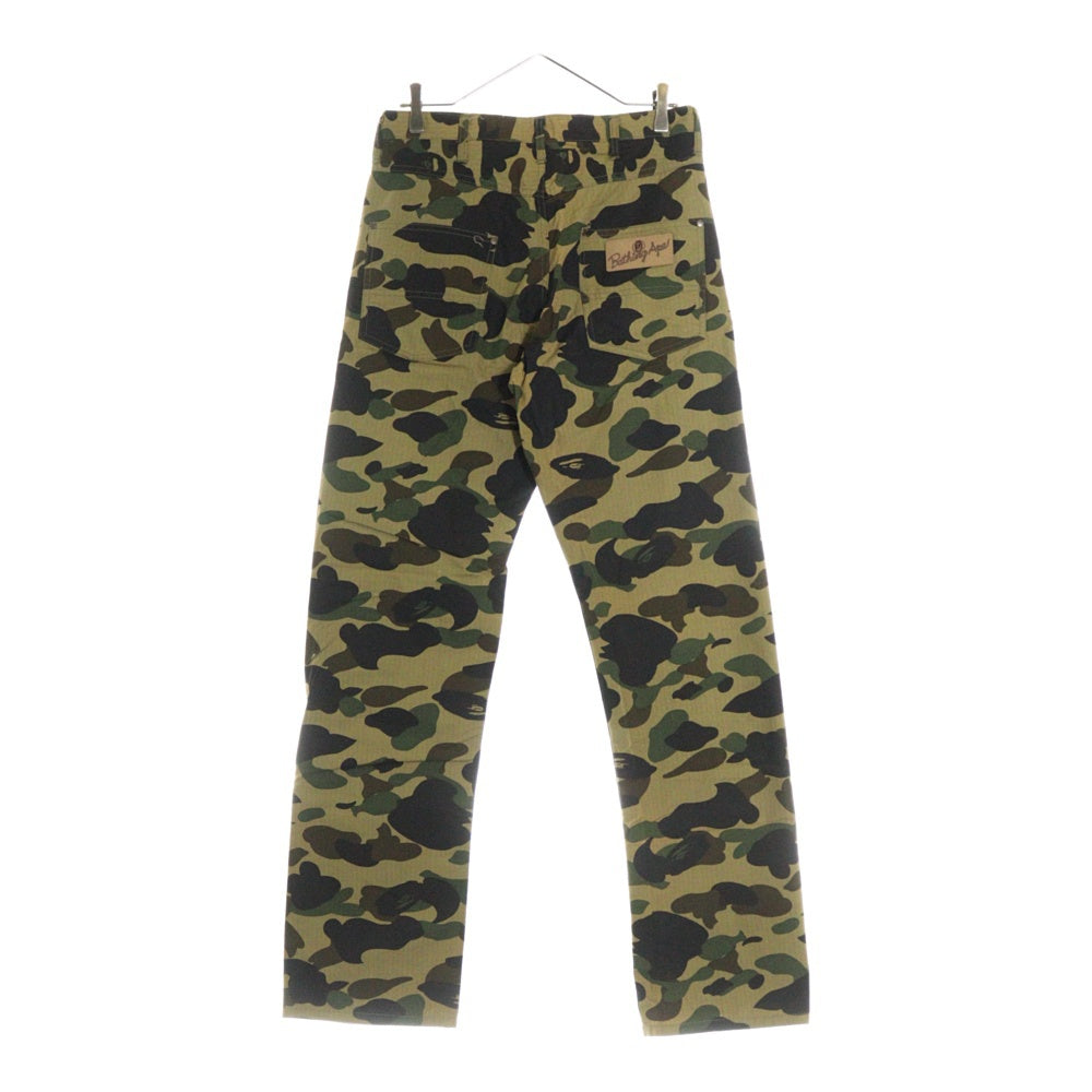 A BATHING APE(アベイシングエイプ) バックロゴパッチ カモ柄 コットン カーゴパンツ