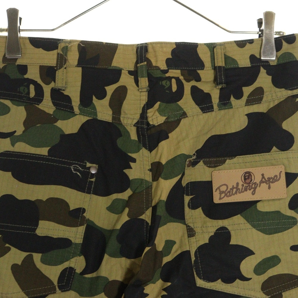 A BATHING APE(アベイシングエイプ) バックロゴパッチ カモ柄 コットン カーゴパンツ