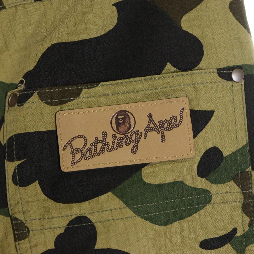 A BATHING APE(アベイシングエイプ) バックロゴパッチ カモ柄 コットン カーゴパンツ