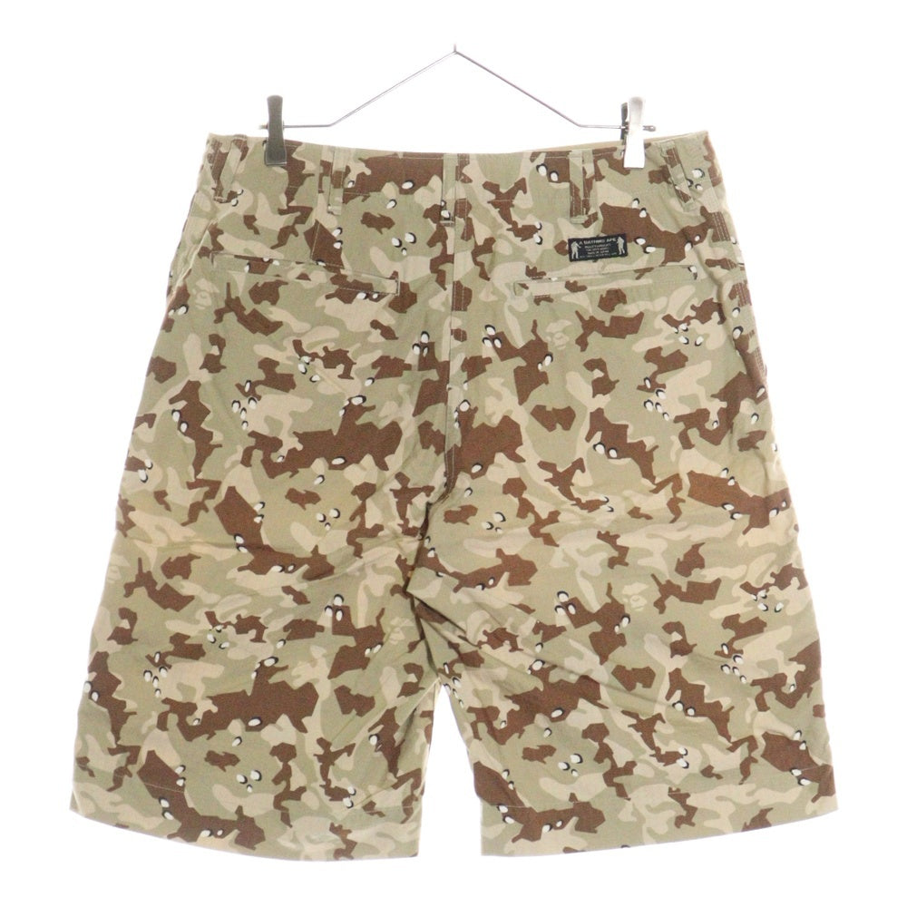A BATHING APE(アベイシングエイプ) カモフラ総柄 コットン ハーフパンツ ショーツ