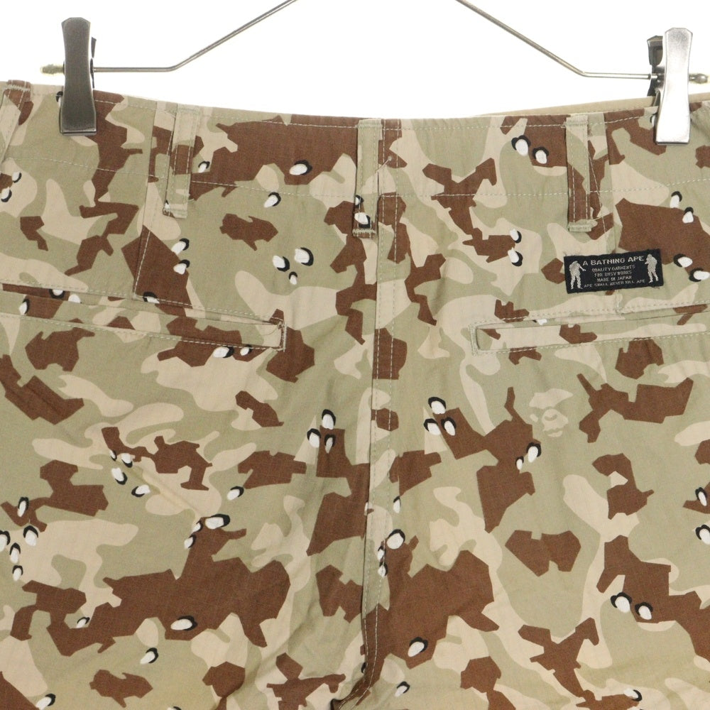 A BATHING APE(アベイシングエイプ) カモフラ総柄 コットン ハーフパンツ ショーツ