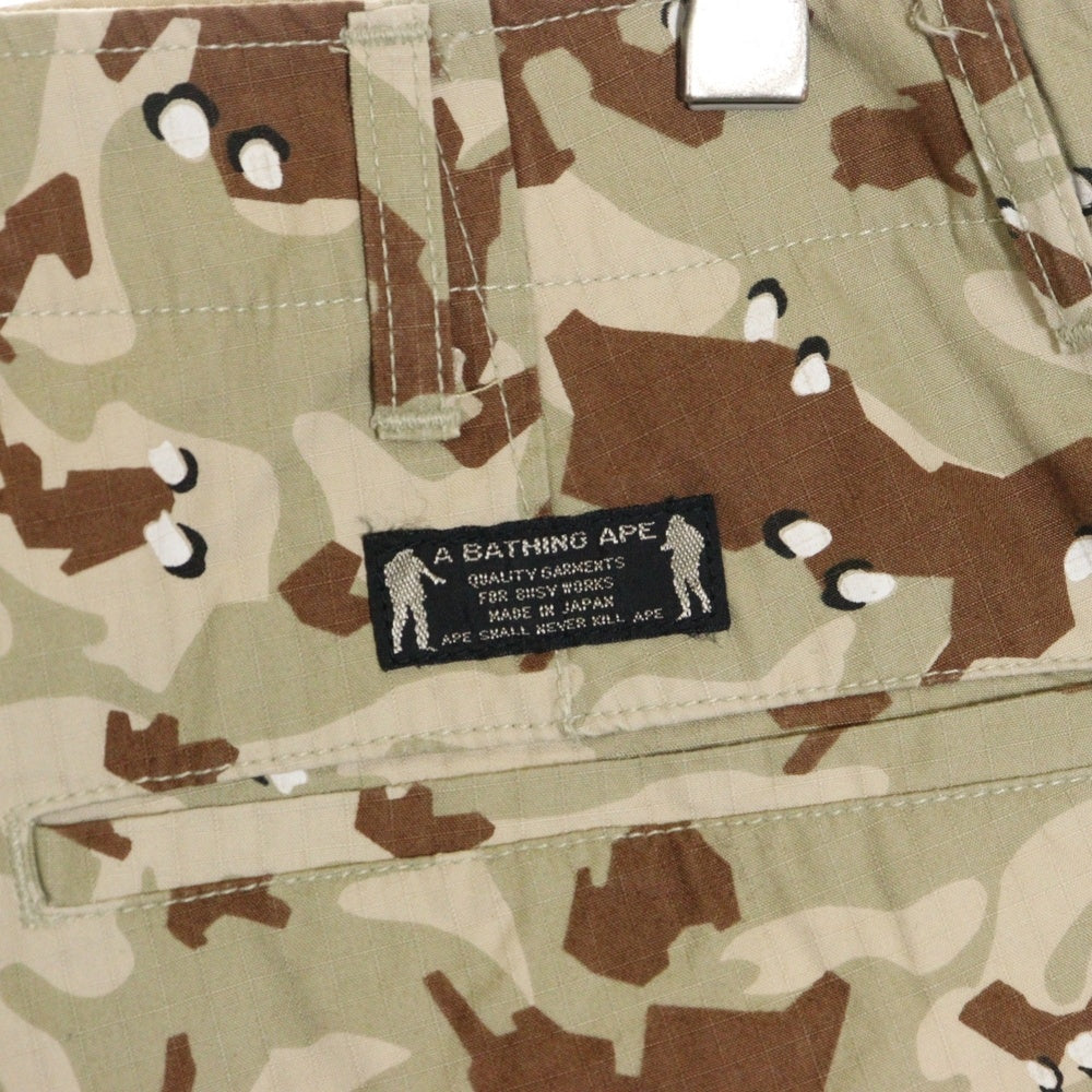 A BATHING APE(アベイシングエイプ) カモフラ総柄 コットン ハーフパンツ ショーツ