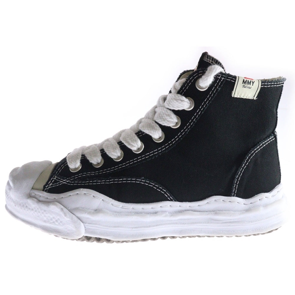MAISON MIHARAYASUHIRO(メゾンミハラヤスヒロ) 25SS HANK HI TC OG CANVAS ハイカットスニーカー ブラック A05FW701