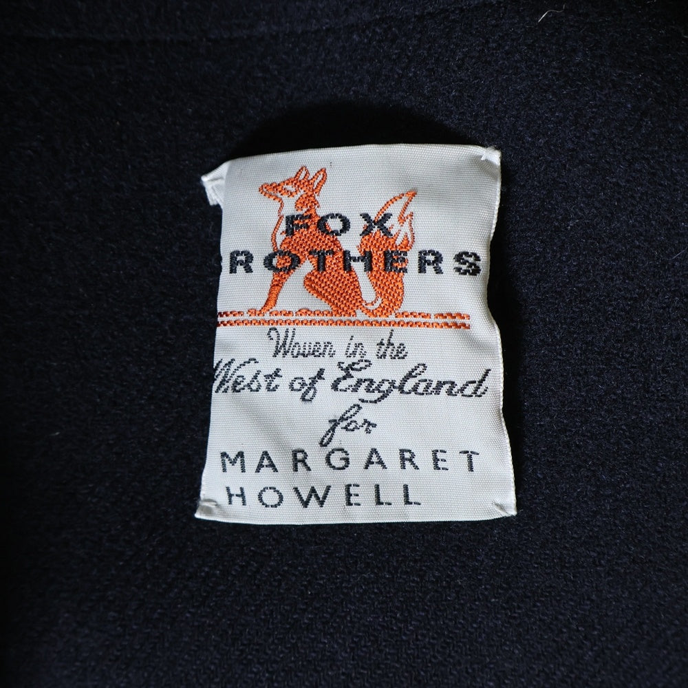 MARGARET HOWELL(マーガレットハウエル) ウール フード付 ダッフルコート ネイビー