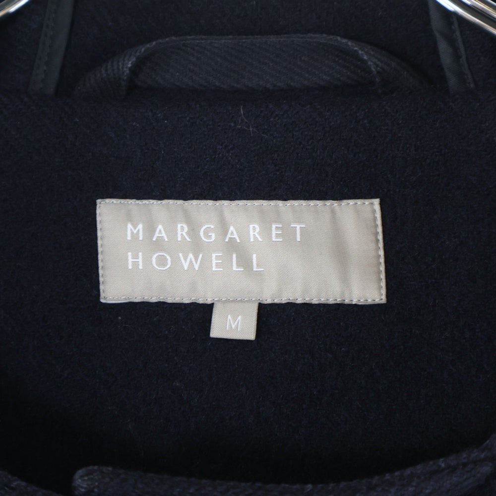 MARGARET HOWELL(マーガレットハウエル) ウール フード付 ダッフルコート ネイビー