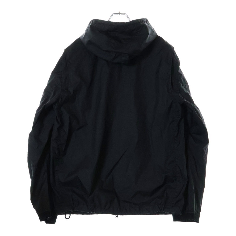 STONE ISLAND(ストーンアイランド) 20SS ガーメントダイコーディング フード付 ジップアップ ナイロンジャケット ブラック 741540523