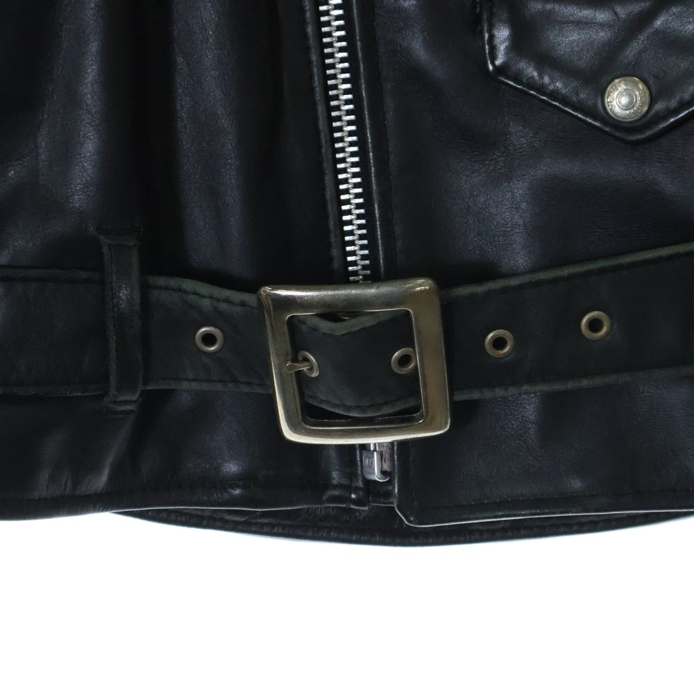 SCHOTT(ショット) VINTAGE ヴィンテージ バイカータグ後期 618 ダブルライダースジャケット ブラック