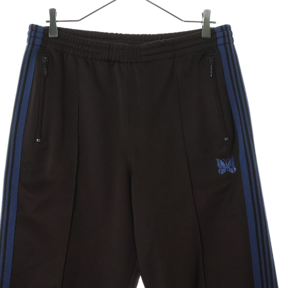Needles(ニードルス) 20AW Track Pant Poly Smooth パピヨン刺繍 サイドライン トラックパンツ ブラウン HM226