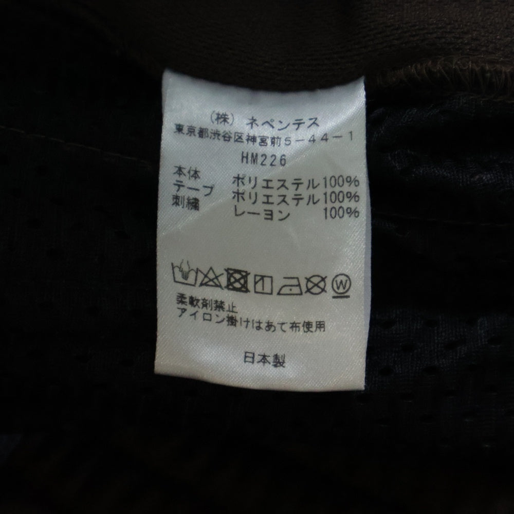 Needles(ニードルス) 20AW Track Pant Poly Smooth パピヨン刺繍 サイドライン トラックパンツ ブラウン HM226