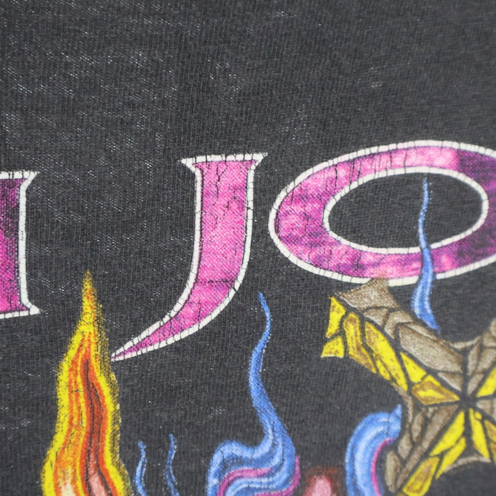 VINTAGE(ヴィンテージ) 90's BON JOVI KEEP THE FAITH WORLD TOUR ボンジョビ キープ ザ フェイス ツアーT Tシャツ 半袖カットソー 両面プリント ブラック