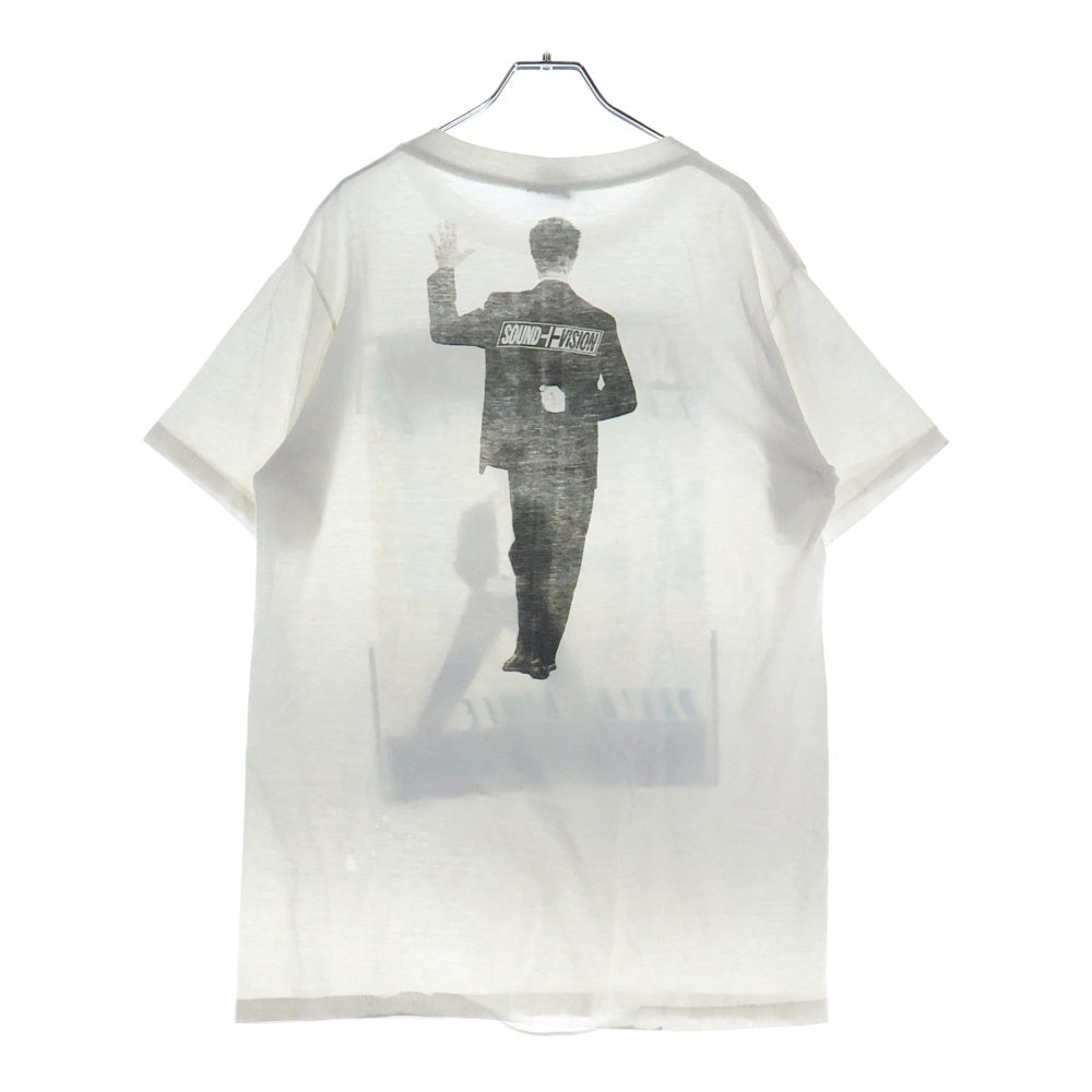 VINTAGE(ヴィンテージ) 90's David Bowie Sound+Vision Tour デヴィッド ボウイ サウンドヴィジョン ツアーT Tシャツ 半袖カットソー 両面プリント ホワイト