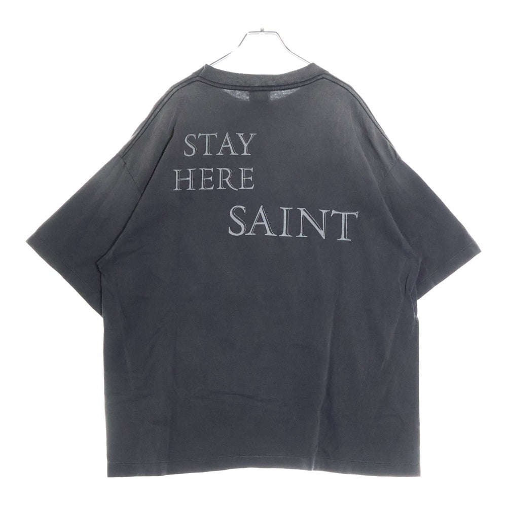 SAINT MICHAEL(セントマイケル) 25SS ×STAR WARS ANAKIN TEE スターウォーズ アナキン ヴィンテージ加工 プリント半袖Tシャツ クルーネックカットソー ブラック SM-HR8-0000-C63
