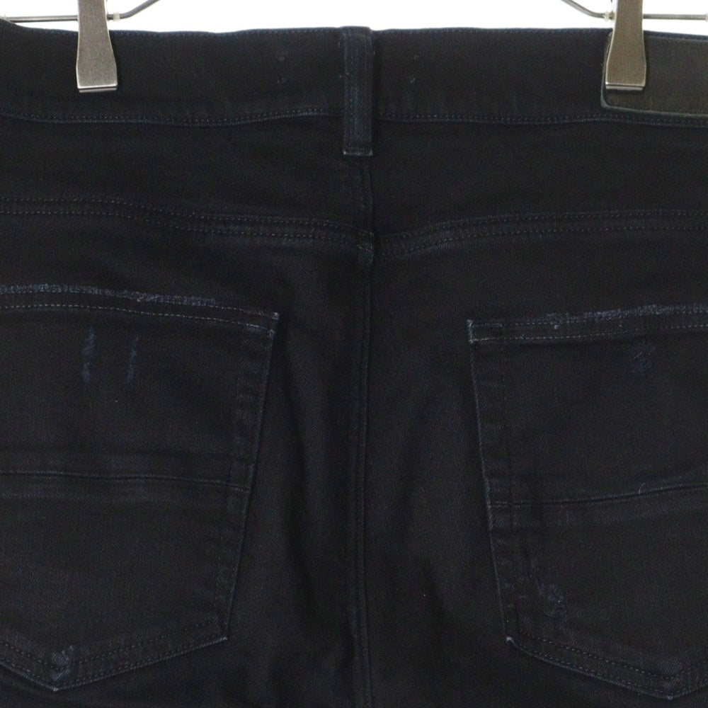 AMIRI(アミリ) MX1 JEANS 蛇腹切替ダメージ加工バイカースキニーデニムパンツ ブラック
