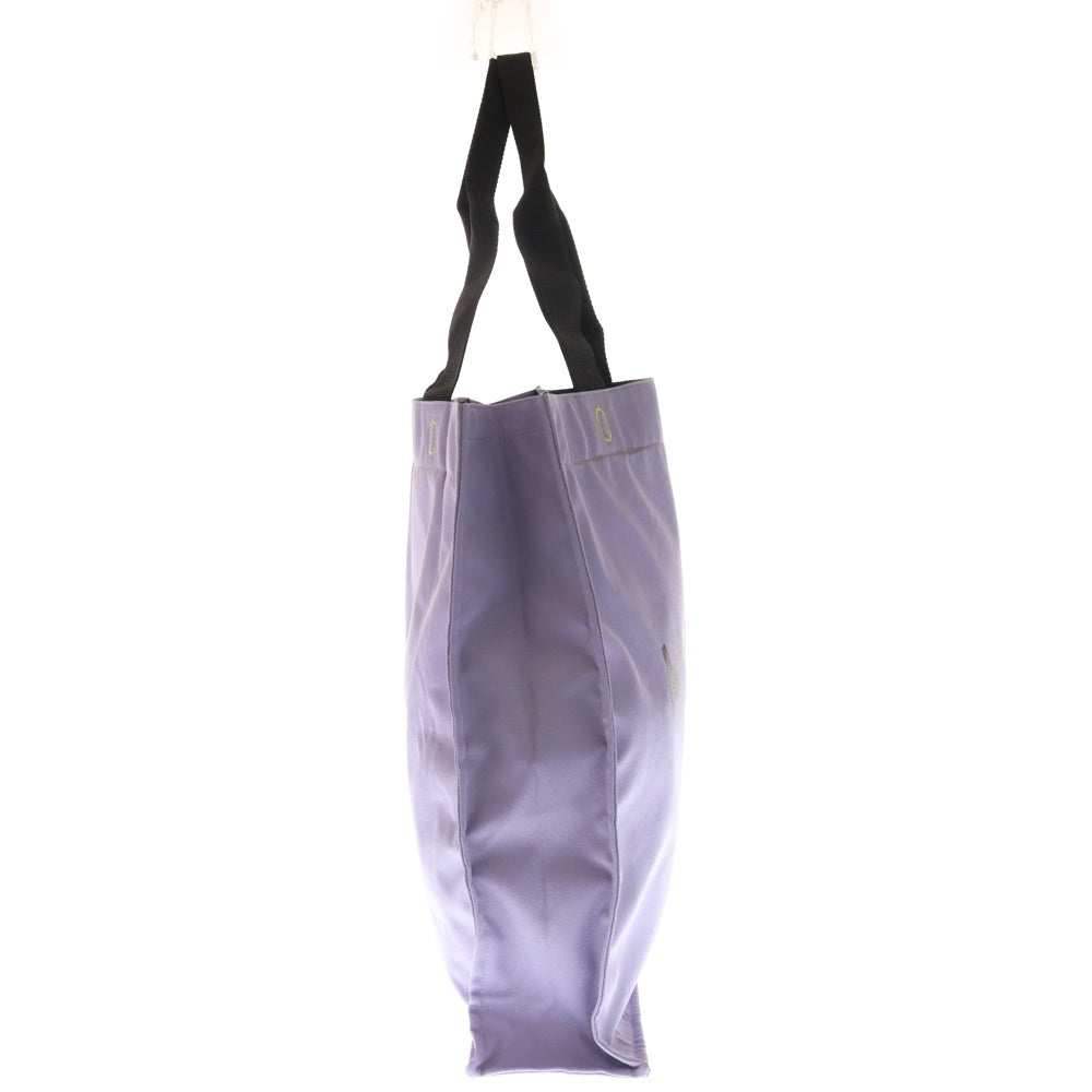 MSGM(エムエスジーエム) アイコニックロゴ トートバッグ ハンドバッグ キャンバス パープル