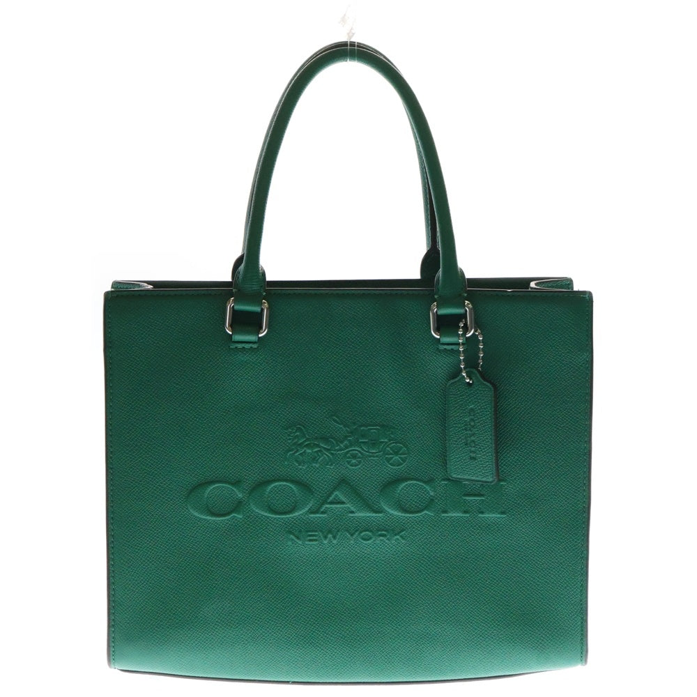 COACH(コーチ) シグネチャーキャンバス インテリア ロゴエンボス 2Wayショルダーバッグ グリーン CJ845
