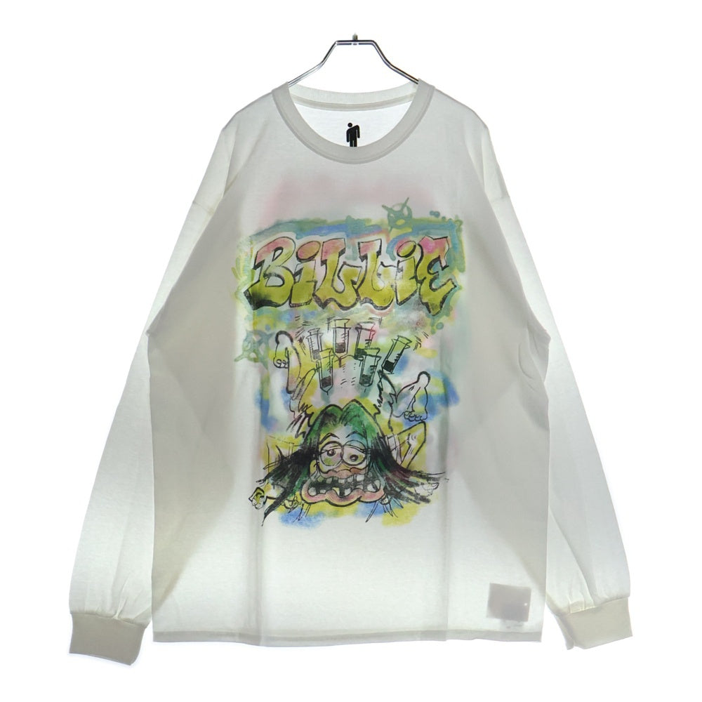 READY MADE(レディメイド) BILLIE EILISH ビリーアイリッシュ プリント半袖Tシャツ クルーネックカットソー ホワイト