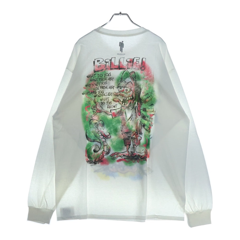 READY MADE(レディメイド) BILLIE EILISH ビリーアイリッシュ プリント半袖Tシャツ クルーネックカットソー ホワイト