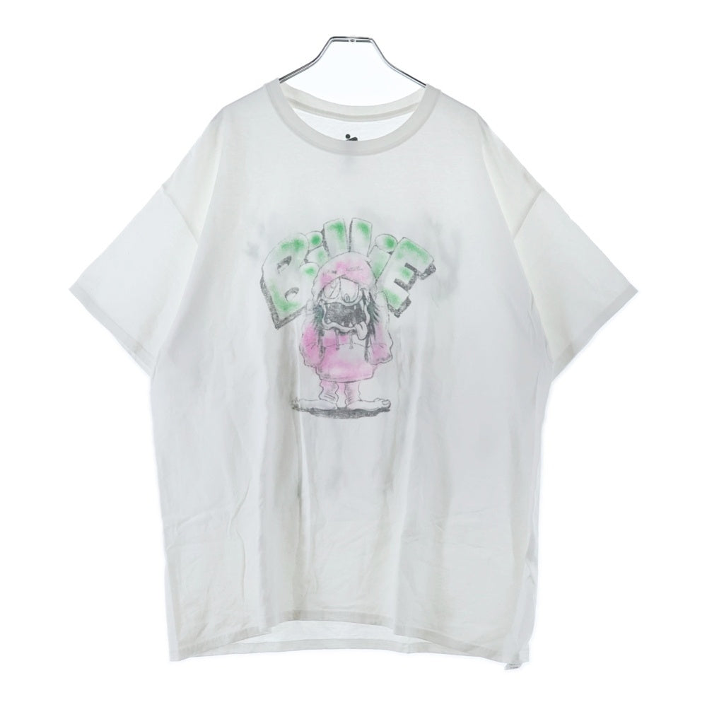 READY MADE(レディメイド) BILLIE EILISH ビリーアイリッシュ プリント半袖Tシャツ クルーネックカットソー ホワイト