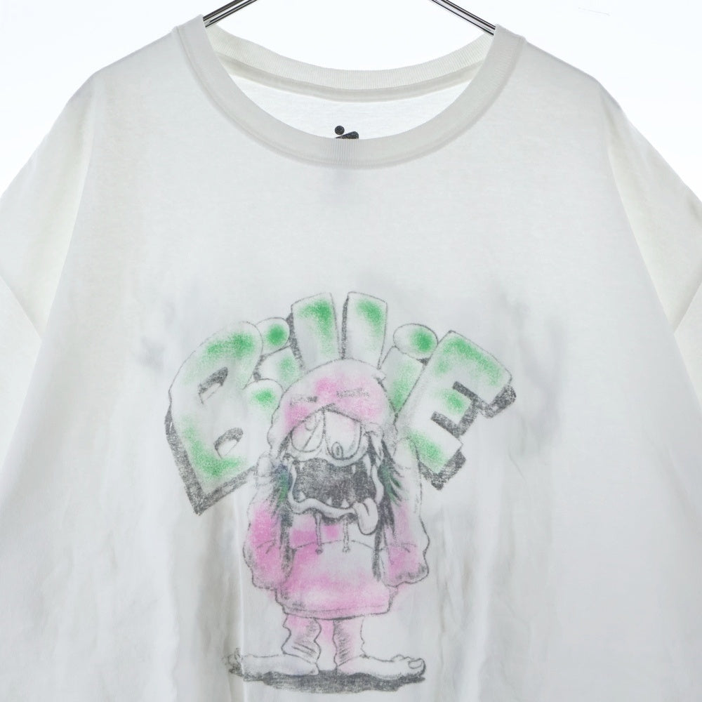READY MADE(レディメイド) BILLIE EILISH ビリーアイリッシュ プリント半袖Tシャツ クルーネックカットソー ホワイト