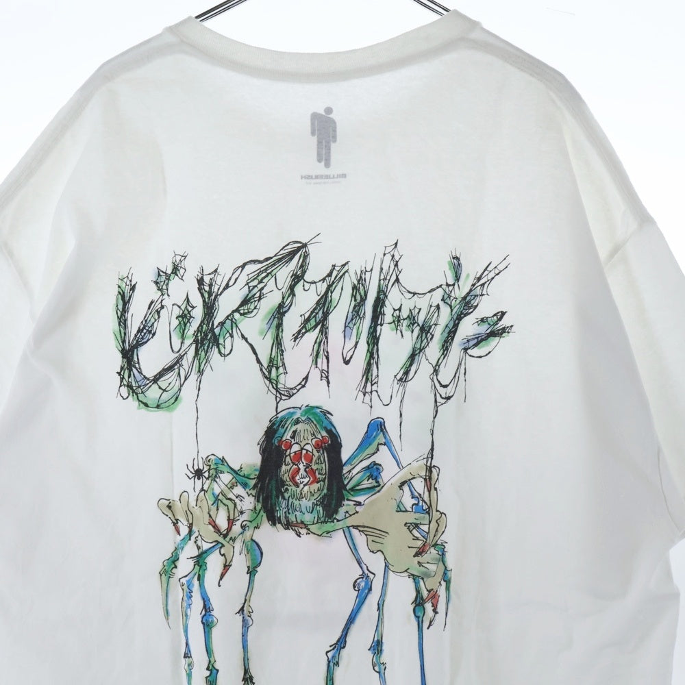 READY MADE(レディメイド) BILLIE EILISH ビリーアイリッシュ プリント半袖Tシャツ クルーネックカットソー ホワイト