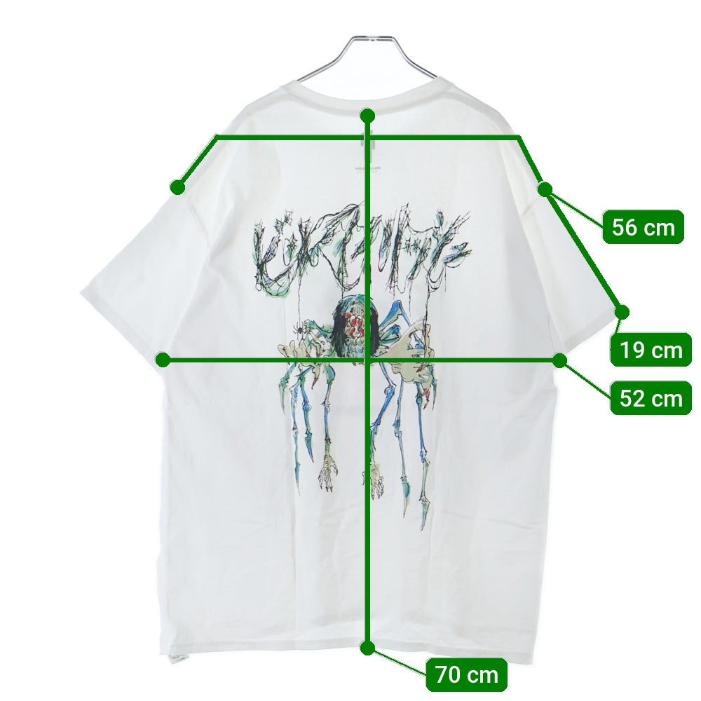 READY MADE(レディメイド) BILLIE EILISH ビリーアイリッシュ プリント半袖Tシャツ クルーネックカットソー ホワイト