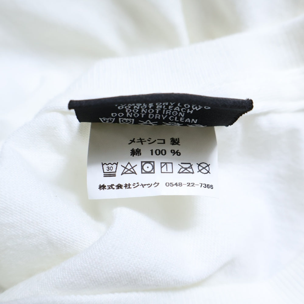 STUSSY(ステューシー) 追悼 プリント半袖Tシャツ クルーネックカットソー ホワイト