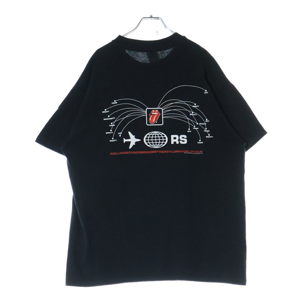 VINTAGE(ヴィンテージ) 90s Rolling Stones 半袖Tシャツ クルーネックカットソー ブラック