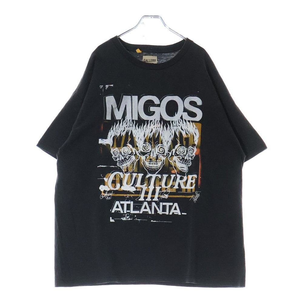 GALLERY DEPT.(ギャラリーデプト) NIGOS プリント半袖Tシャツ クルーネックカットソー ブラック