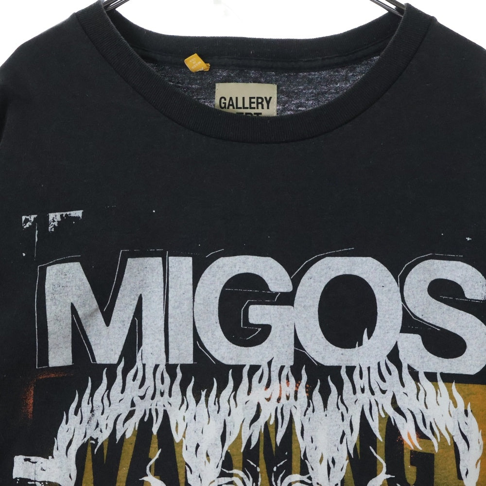 GALLERY DEPT.(ギャラリーデプト) NIGOS プリント半袖Tシャツ クルーネックカットソー ブラック