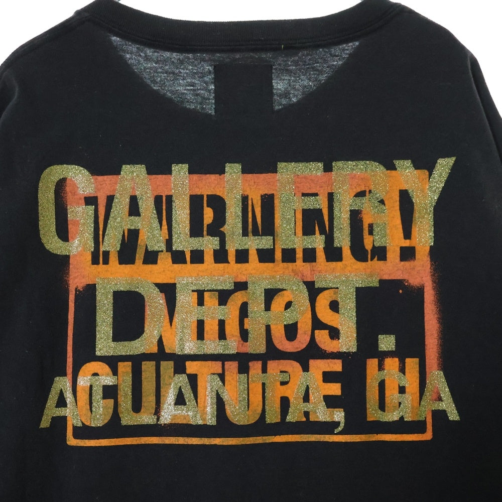 GALLERY DEPT.(ギャラリーデプト) NIGOS プリント半袖Tシャツ クルーネックカットソー ブラック