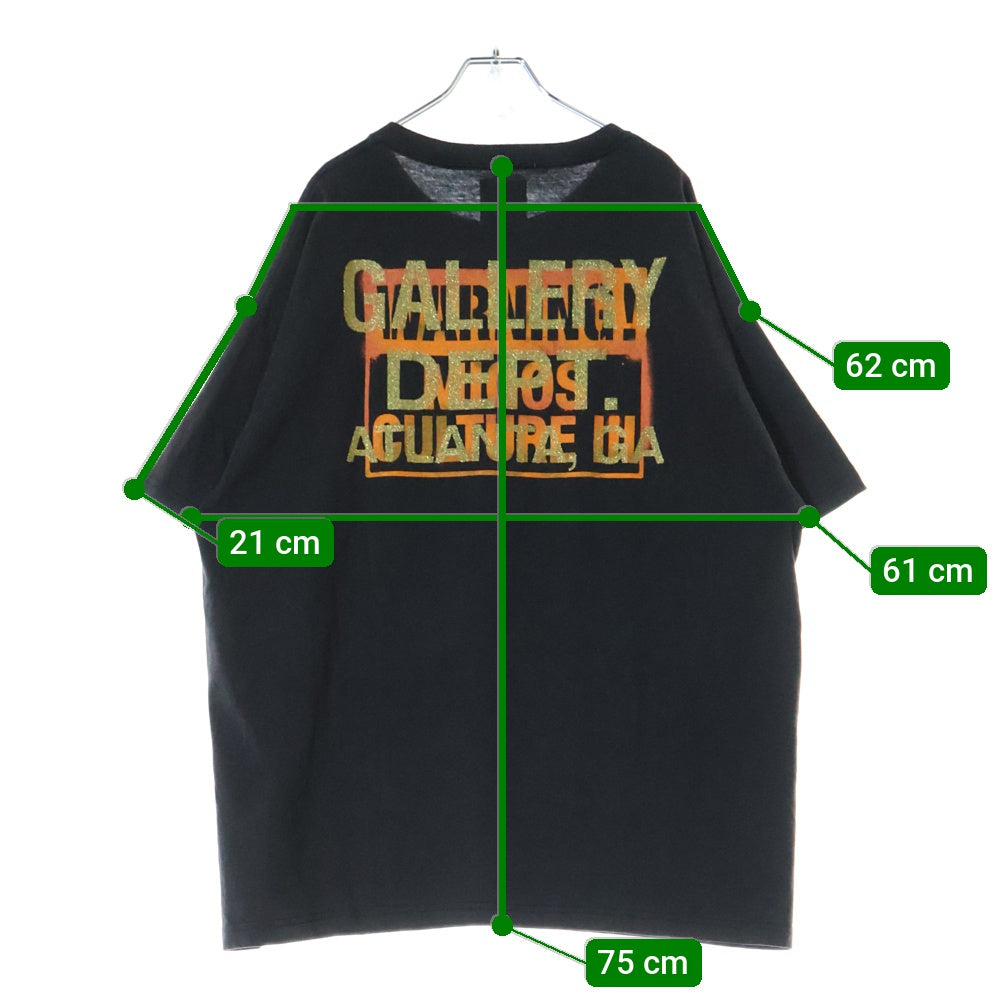 GALLERY DEPT.(ギャラリーデプト) NIGOS プリント半袖Tシャツ クルーネックカットソー ブラック