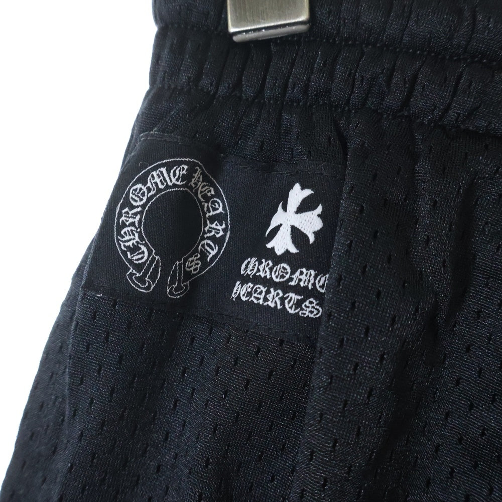 CHROME HEARTS(クロムハーツ) MESH VARSITY SHORTS CHプリントメッシュハーフパンツ ショーツ ブラック