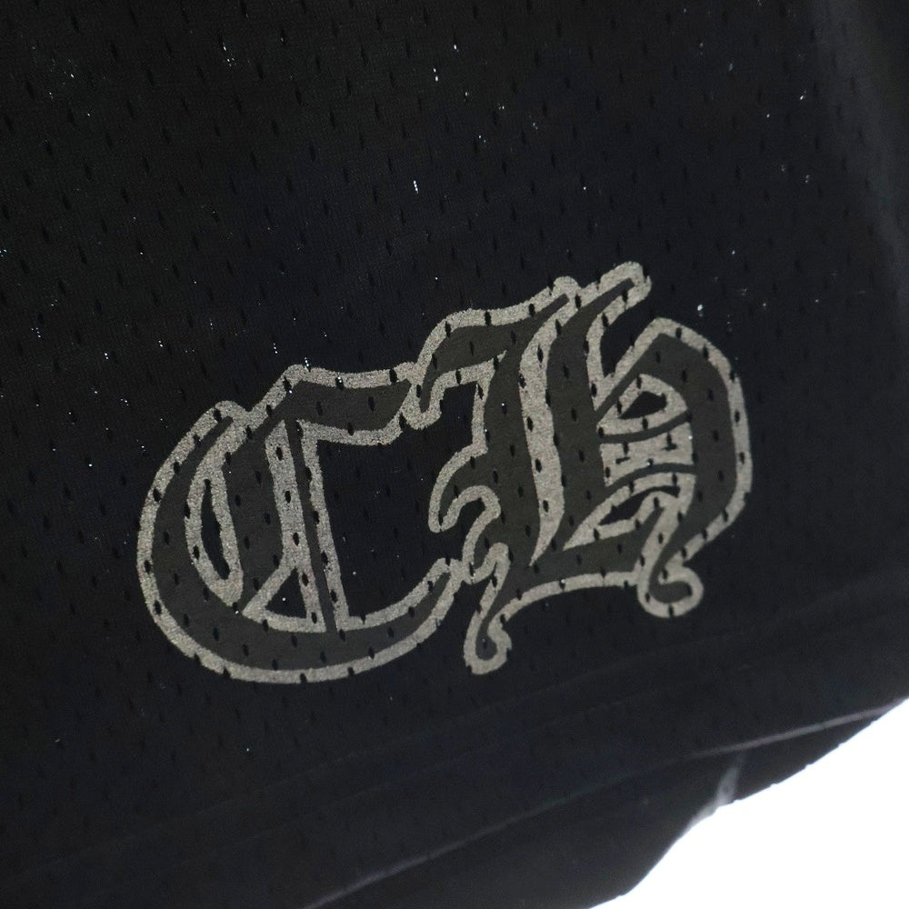 CHROME HEARTS(クロムハーツ) MESH VARSITY SHORTS CHプリントメッシュハーフパンツ ショーツ ブラック