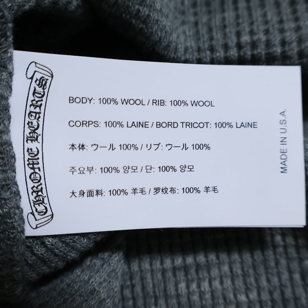 CHROME HEARTS(クロムハーツ) Y NOT CH Embroidery Thermal Long Sleeve Tee ワイノット CH刺繍 サーマル ロングスリーブTシャツ