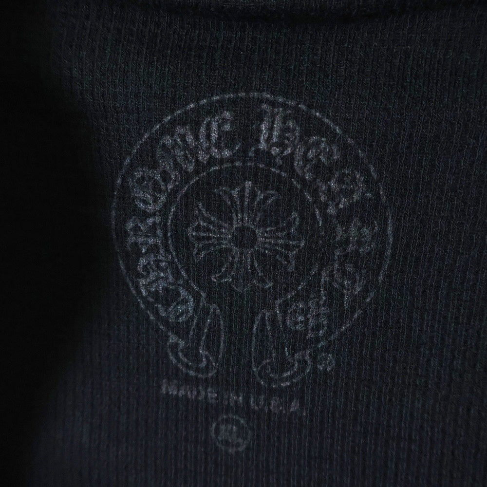 CHROME HEARTS(クロムハーツ) HORSESHOE ZIP UP HOODIE ホースシュー アームフローラル プリント ジップアップ スウェットパーカー ブラック