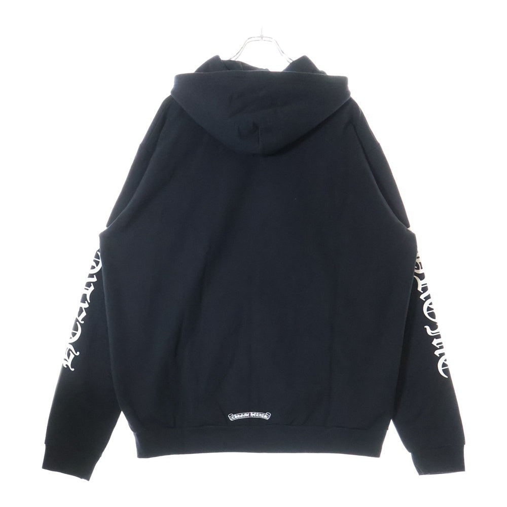 CHROME HEARTS(クロムハーツ) SWTSHRT HD ZIP アームロゴ ジップアップパーカー スウェット ブラック