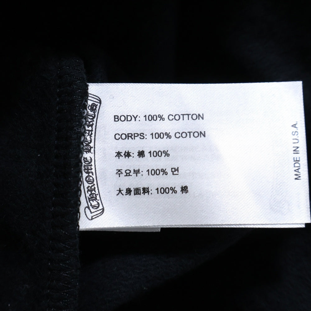 CHROME HEARTS(クロムハーツ) SWTSHRT HD ZIP アームロゴ ジップアップパーカー スウェット ブラック