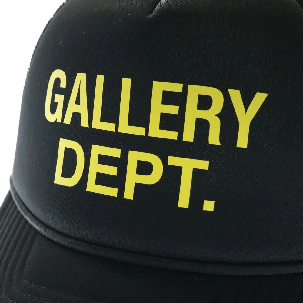GALLERY DEPT.(ギャラリーデプト) ロゴプリントメッシュキャップ ブラック