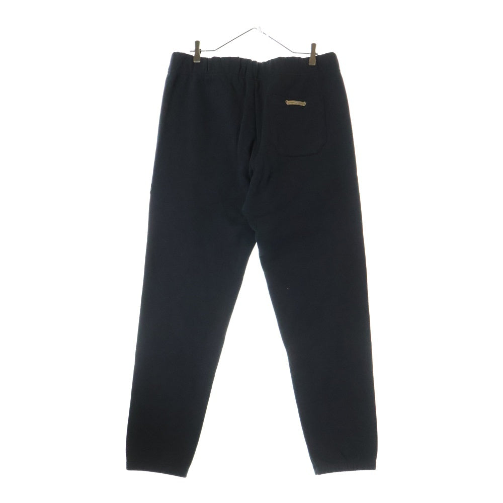 CHROME HEARTS(クロムハーツ) GRP Y NOT SWEAT PANTS ワイノット セメタリークロスレザーパッチ付きスウェットパンツ ブラック