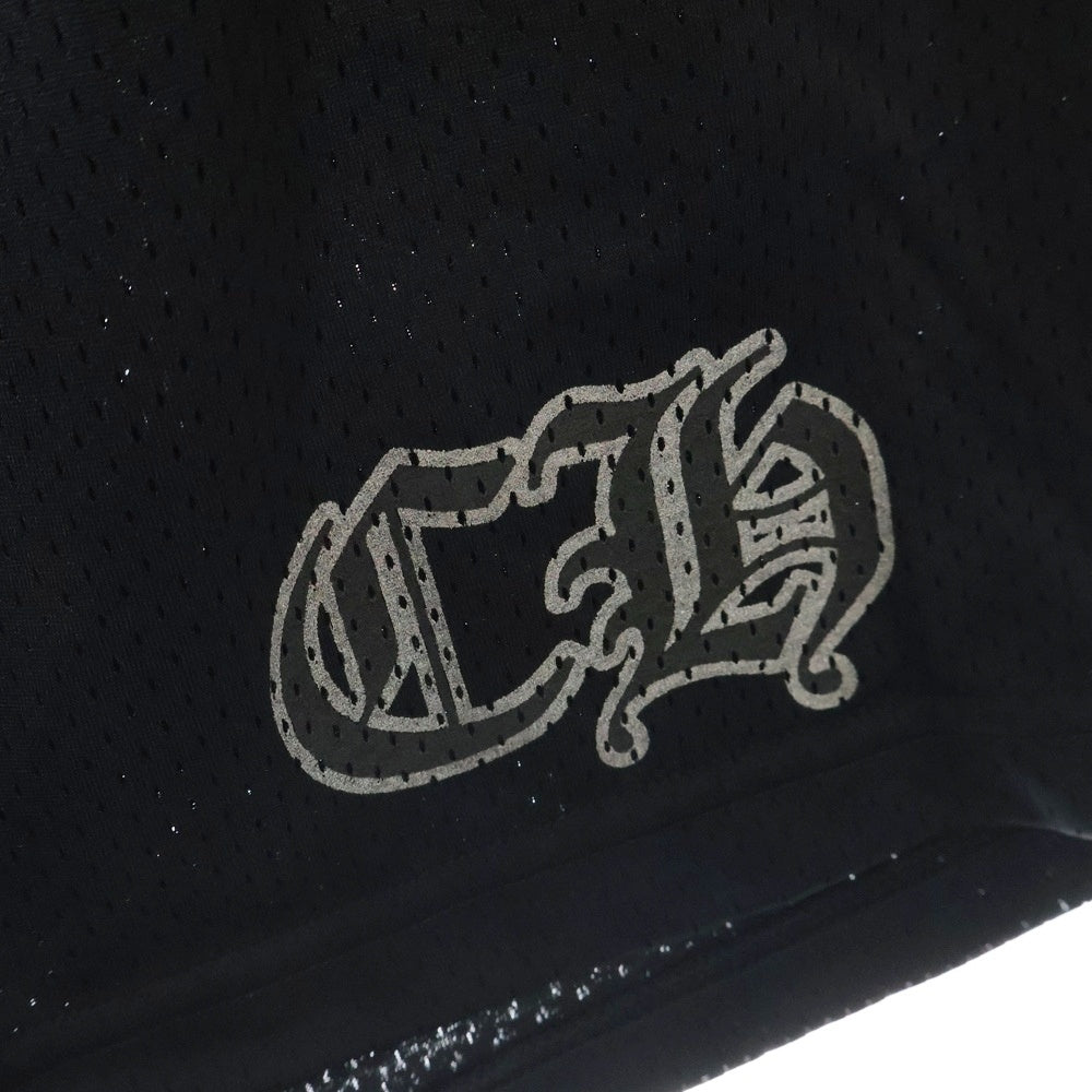 CHROME HEARTS(クロムハーツ) MESH VARSITY SHORTS CHプリントメッシュハーフパンツ ショーツ ブラック