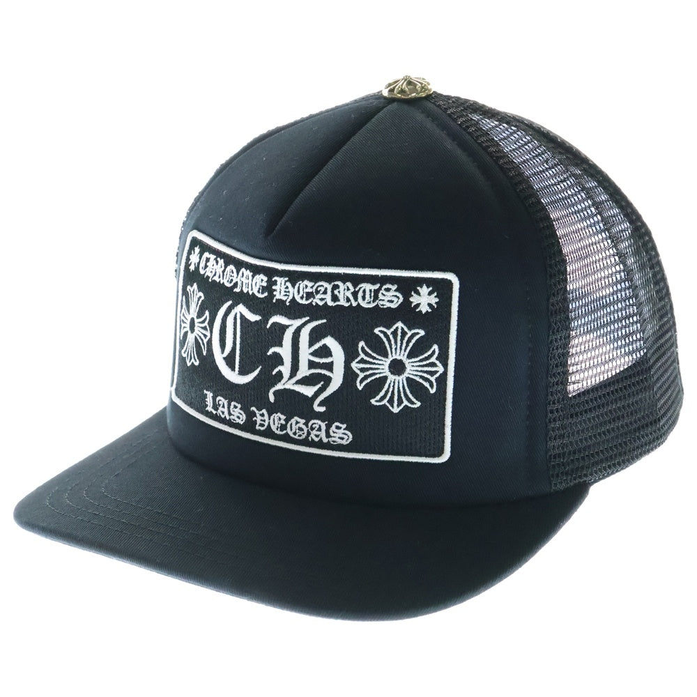 CHROME HEARTS(クロムハーツ) TRUCKER CAP CHパッチメッシュトラッカーキャップ クロスボール付 帽子 ブラック