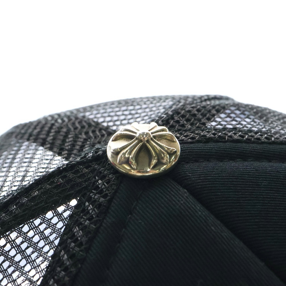 CHROME HEARTS(クロムハーツ) TRUCKER CAP CHパッチメッシュトラッカーキャップ クロスボール付 帽子 ブラック