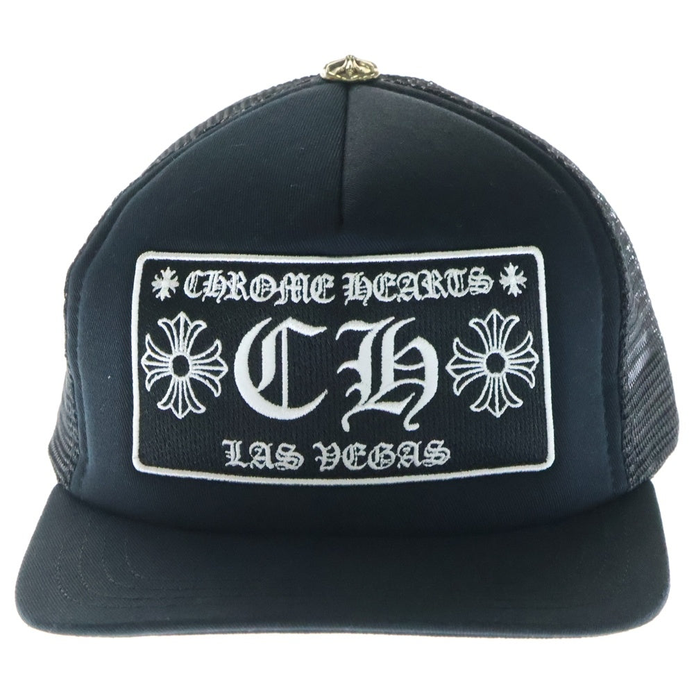 CHROME HEARTS(クロムハーツ) TRUCKER CAP CHパッチメッシュトラッカーキャップ クロスボール付 帽子 ブラック