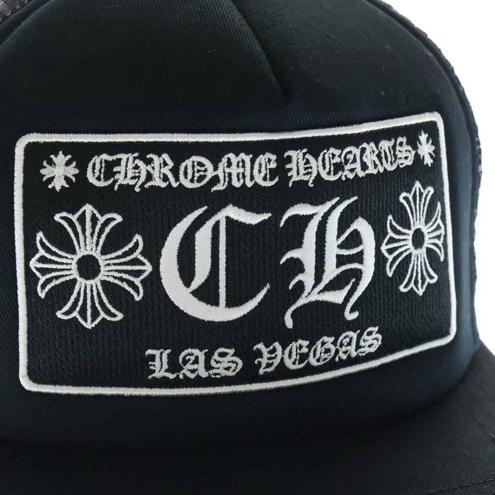 CHROME HEARTS(クロムハーツ) TRUCKER CAP CHパッチメッシュトラッカーキャップ クロスボール付 帽子 ブラック