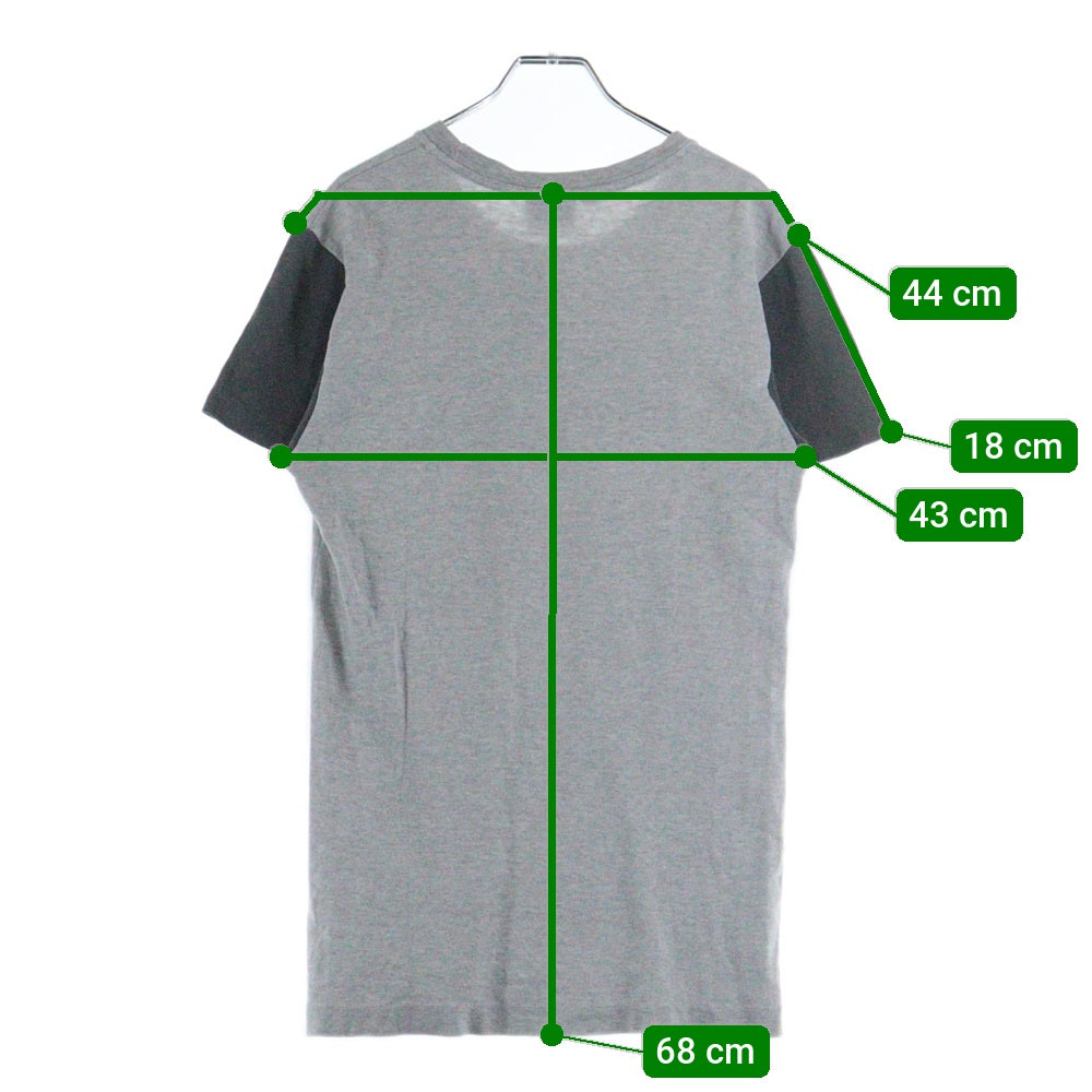 HARLEY DAVIDSON(ハーレーダビッドソン) フロントプリント クルーネック 半袖Tシャツ グレー