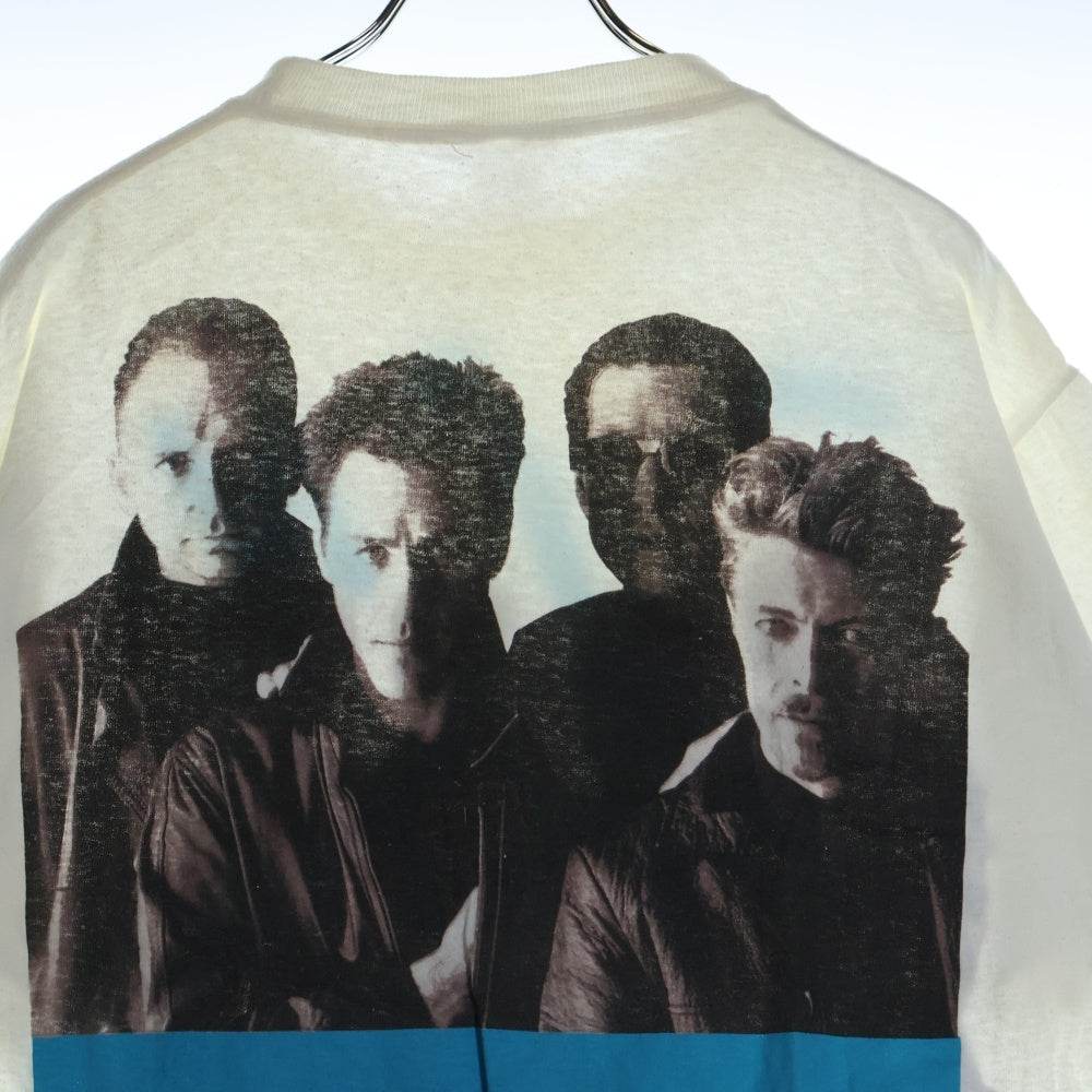 VINTAGE(ヴィンテージ) 90s Tin Machine Devid Bowie デビッドボウイ 両面プリント クルーネック 半袖Tシャツ ホワイト